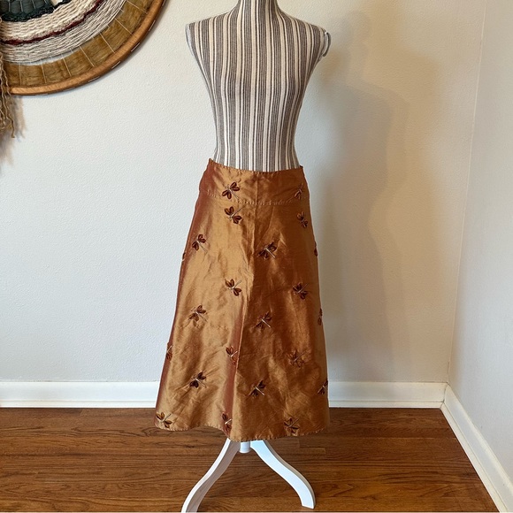Vintage Y2K Lena Madoyeff Silk Dragonfly Skirt Woman's Small - Picture 7 of 8